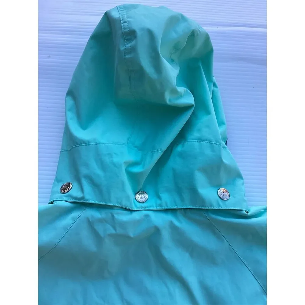 ZeroXposur Women's Aqua‎ Blue Hooded Rain Jacket Windbreaker Size S